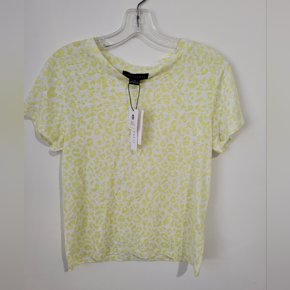 Sanctuary Lime Leopard T-shirt